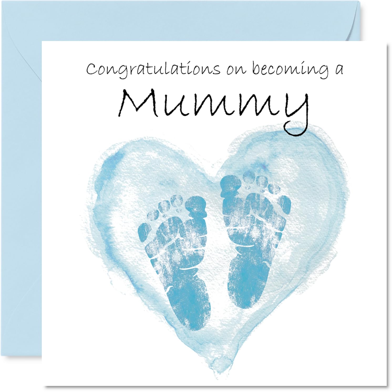 New Baby Boy Card for Mummy - Congrats Becoming - Well Done Congratulations Card for New Mummy, 145mm Welcome To The World Greeting Cards