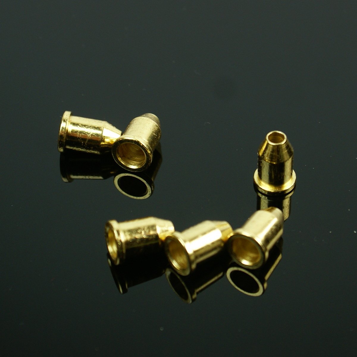 General Guitar string Thru body Ferrules Bushing Set,6pcs,gold plated