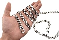 Vista 26 de HAHIYO Correa metálica de cadena para bolso de 43.3' de oro para bolso cruzado, bandolera y bolso de mano, cómoda y plana de 0.4' de ancho, extra