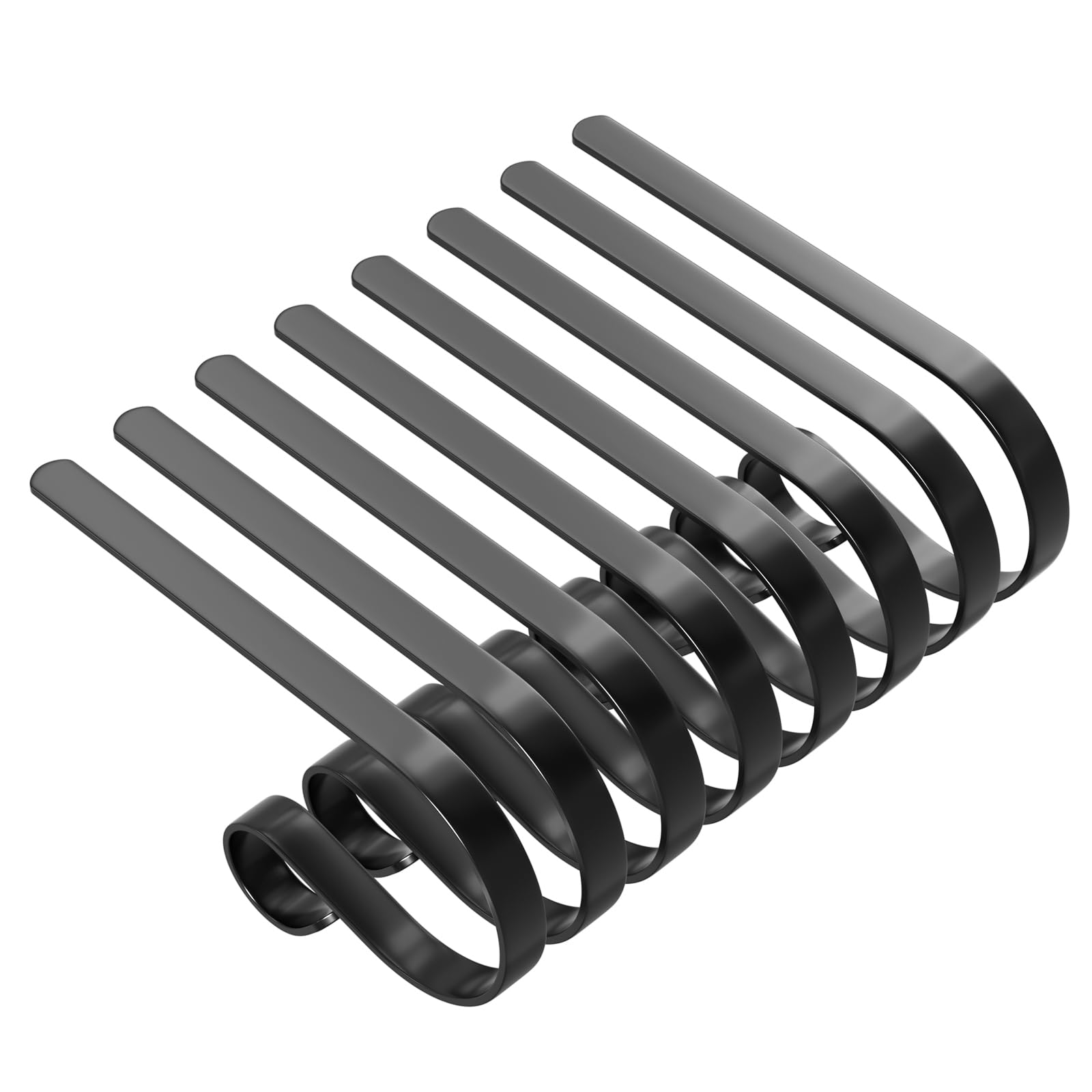 Christmas Stocking Holder for Mantle Non-Slip Adjustable Stand Metal Stocking Hangers Christmas Party Decoration Supplies (Black 8 Pack)