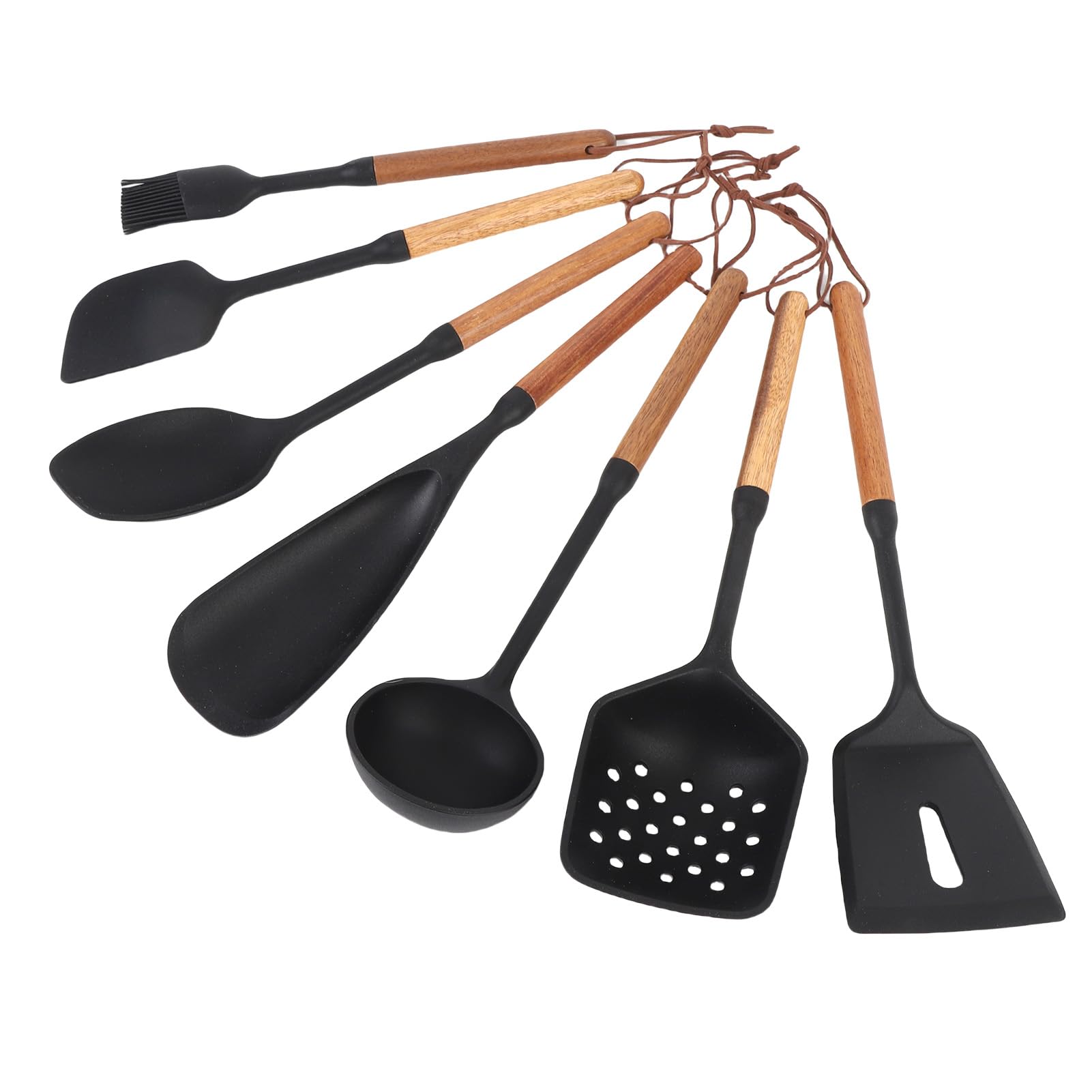 Cryfokt Ensemble D'ustensiles de Cuisine en Silicone, Spatule et Cuillère