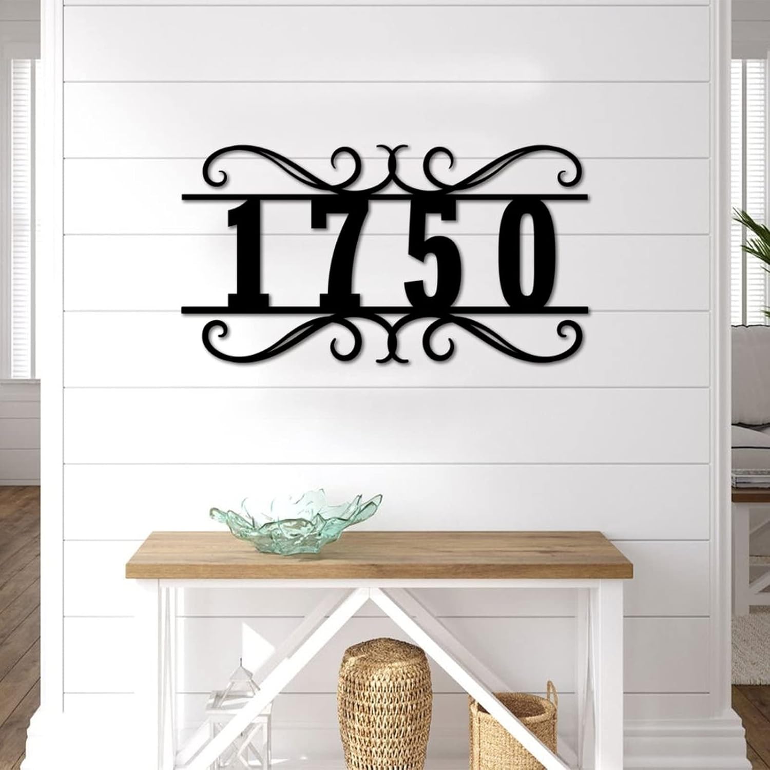 Metal Sign Personalized Laser Cut Sign Custom Address Numbers Sign Wall Sculpture Metal Wall Art Craft Sign Steel Cut Sign Vintage Address Yard Sign for Front Door Outside Home Decor