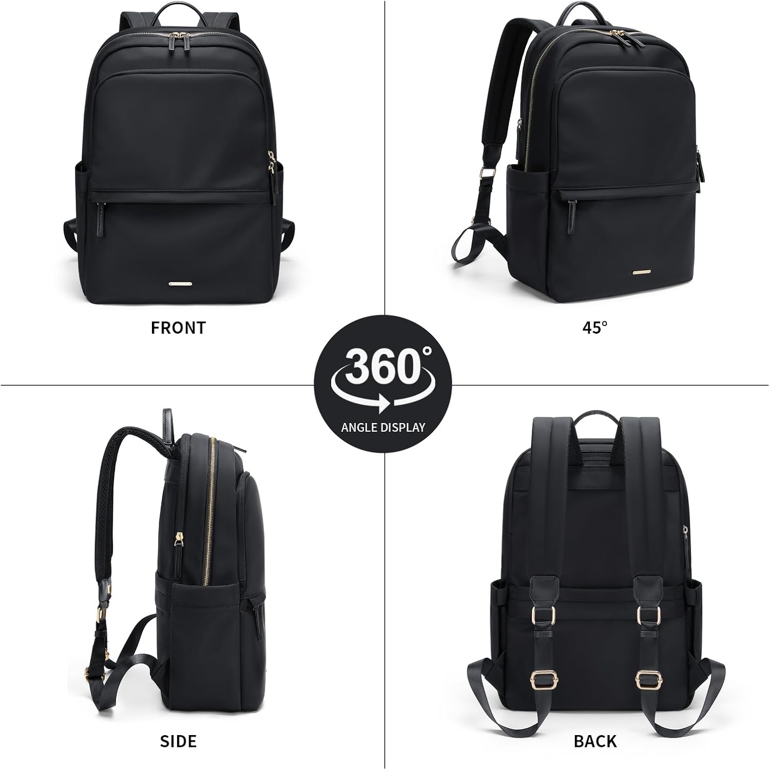 GOLF SUPAGS Women Laptop Backpack Casual Daypack for Work Travel College Backpack Purse Separate Laptop Compartment Fits 15.6 Inch Notebook - Image 6