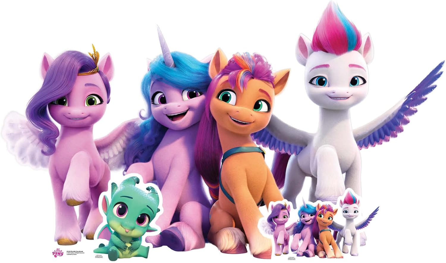 Star Cutouts SC4334 My Little Pony Group Large Cardboard Cut Out with Mini