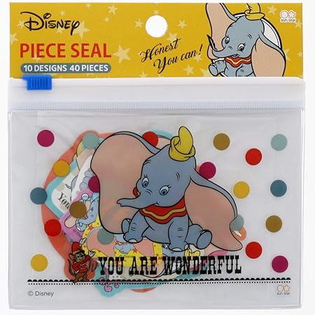 Amazon サンスター文具 ディズニー クラッシック ケース付フレークシール ダンボ S シール ステッカー 文房具 オフィス用品