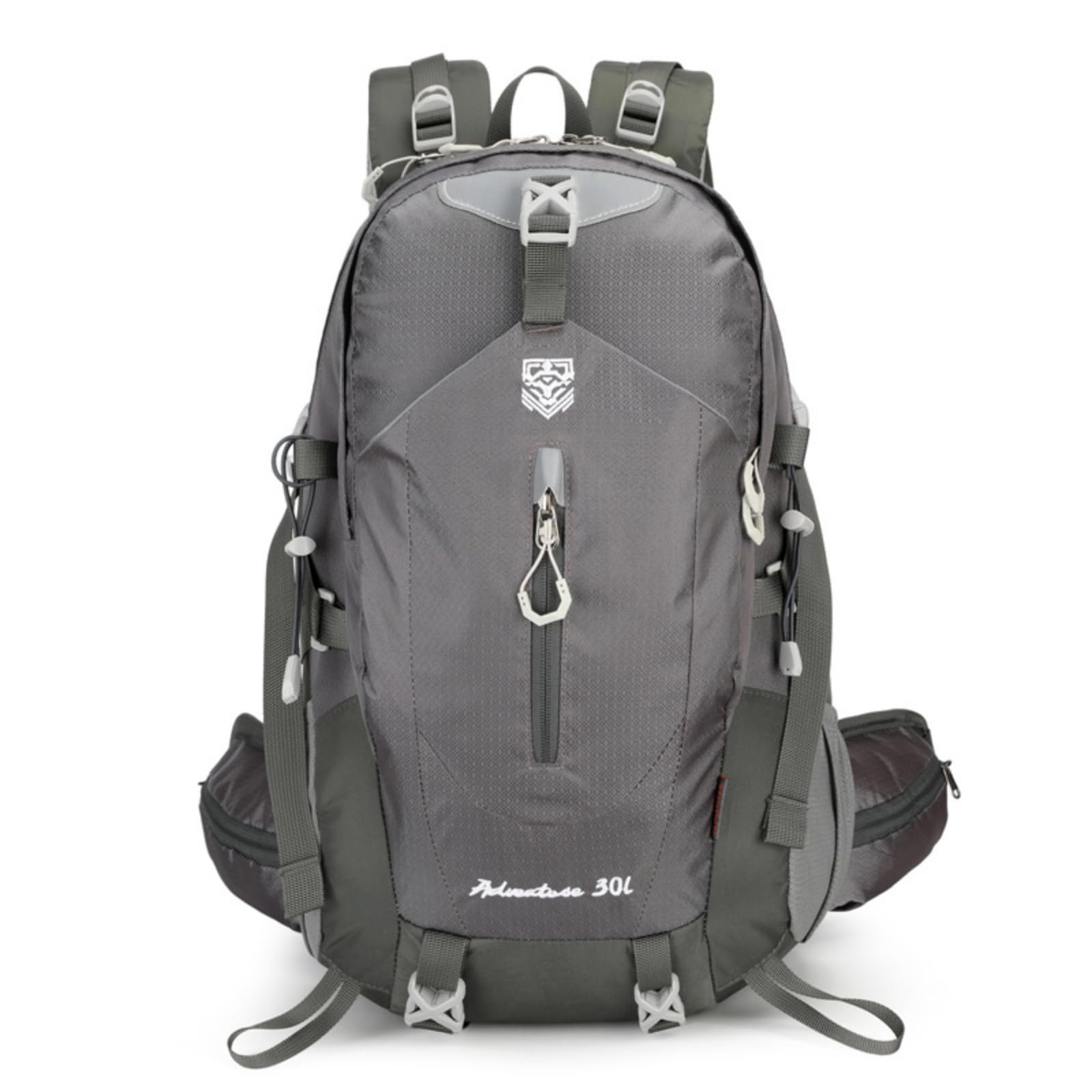 Zaino Escursionistico Imbottiti Zaino Struttura Rigida Attrezzatura Outdoor per Escursione, Array, Grigio