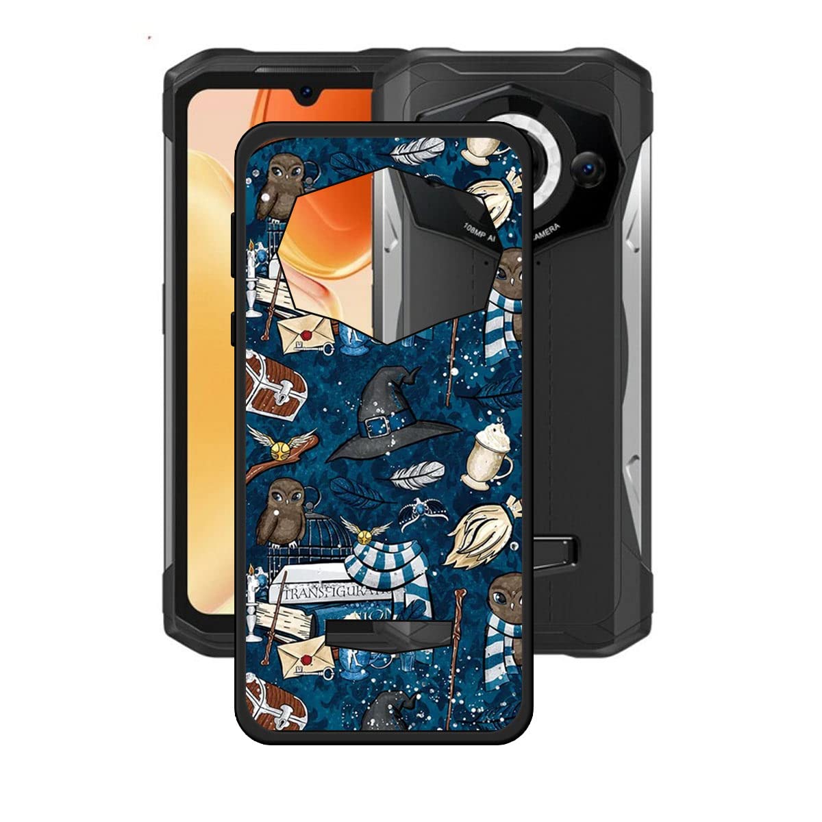 DQG per Doogee S99 Custodia, Nero Ultrasottile Silicone Case TPU Shell