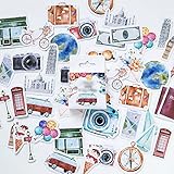 travel stickers printable También puedes combinarlos para hacer una imagen, diviértete con los recortes quitando el exceso de pegatinas