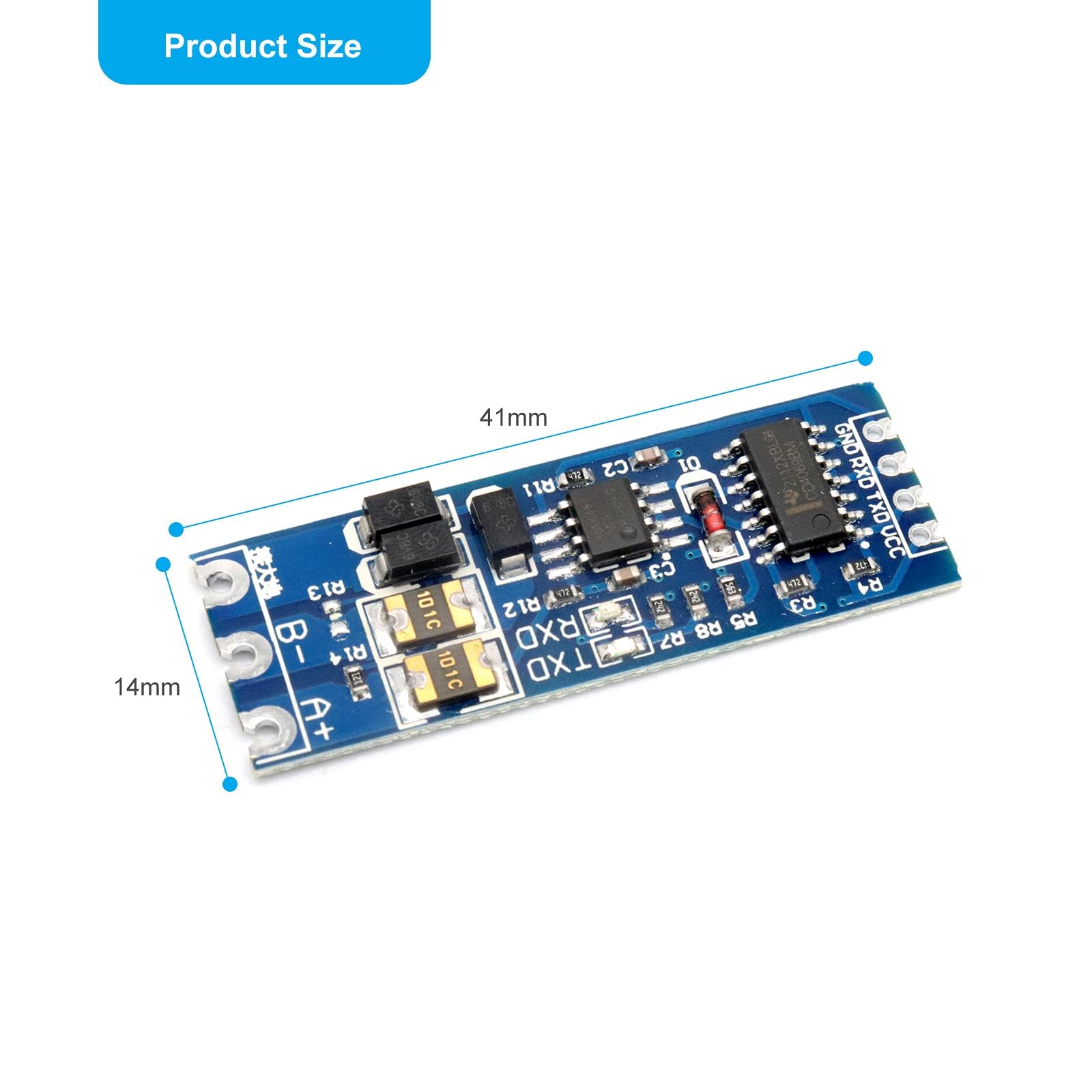 ARCELI 5 pezzi TTL a 485 a livello UART seriale Hardware reciproco Controllo di flusso automatico Convertitore da UART a 485 a TTL