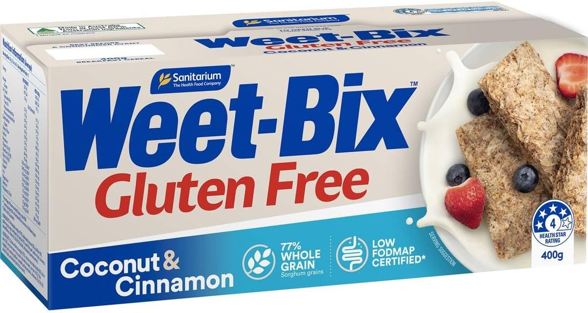 Sanitarium Weetbix Gluten Free ( with Coconut & Rice Puffs with hint of cinamon flavour)