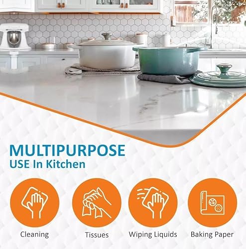 Phoenix Kitchen Towel Rolls 2 Ply – 24 Pack | Super Absorbent, Strong, Multipurpose Paper Towels for Cleaning, Spills & Wiping | Embossed, Family & Commercial Use - Image 3