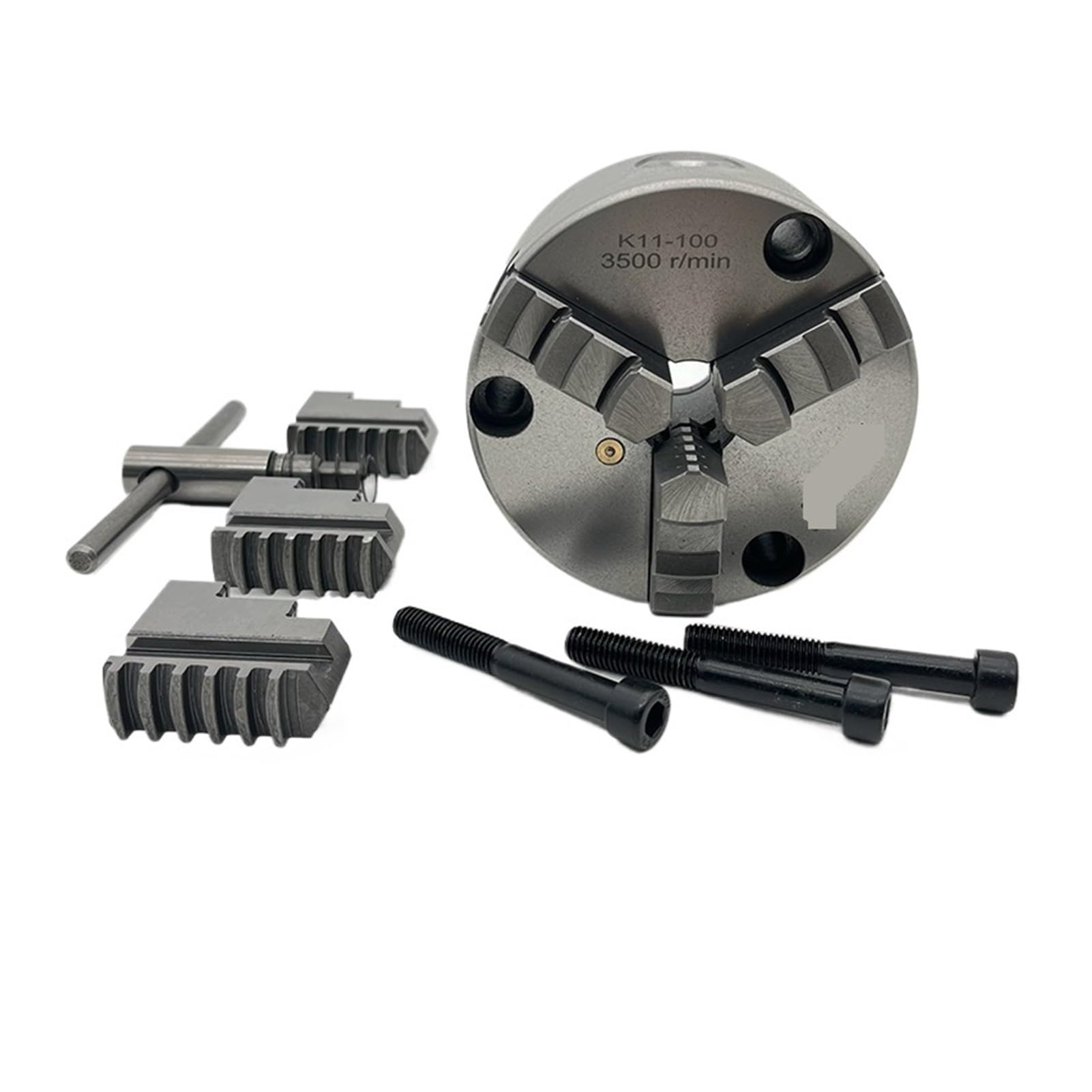 Uchwyt tokarski 100 mm K11-100 uchwyt przedni szczęki 3-otworowe samocentrujące mini ręczne do metalu
