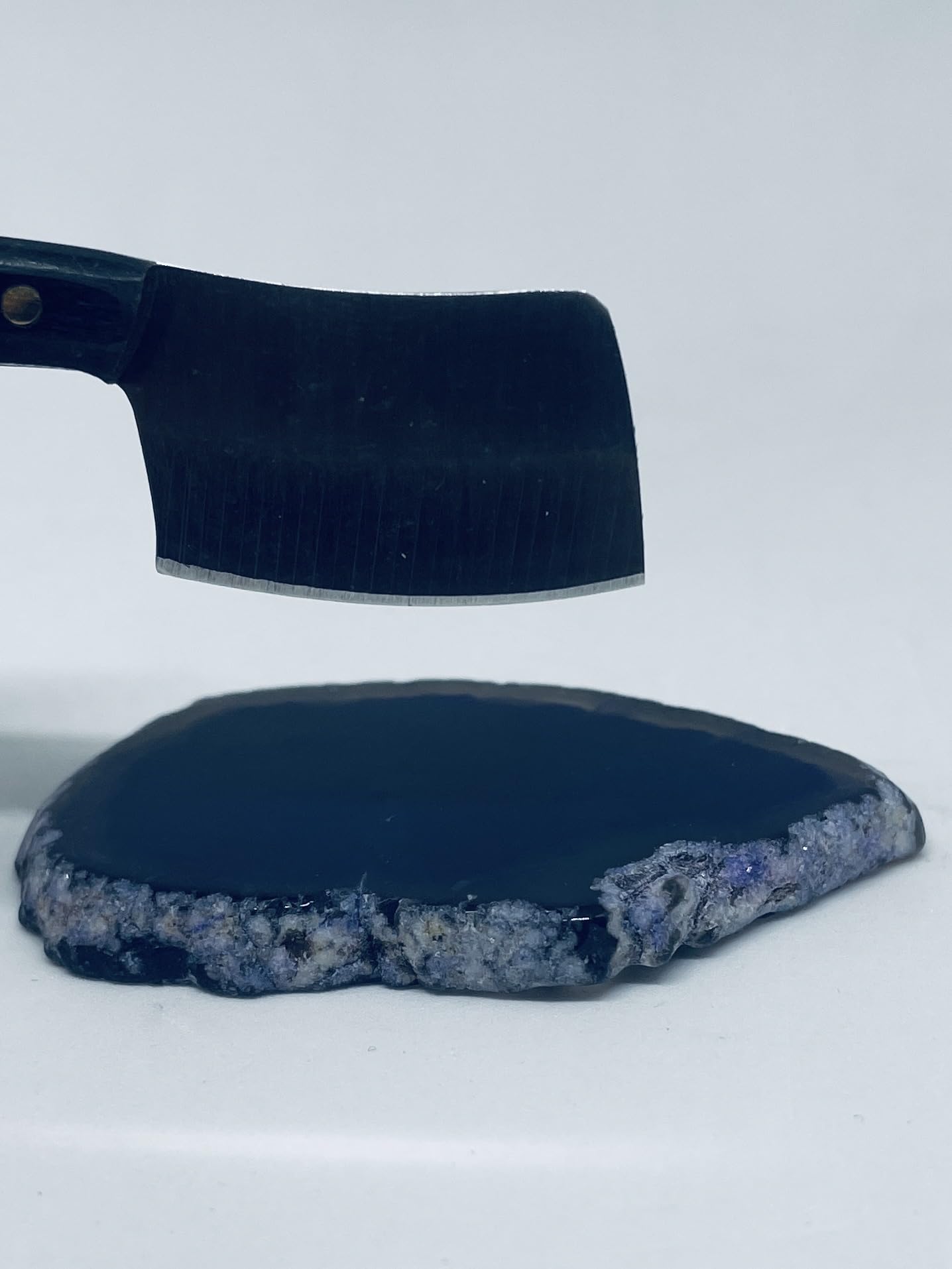 Mini Clever and Agate Marble Stone Snuff Chopping Kit – UK Seller (Blue)