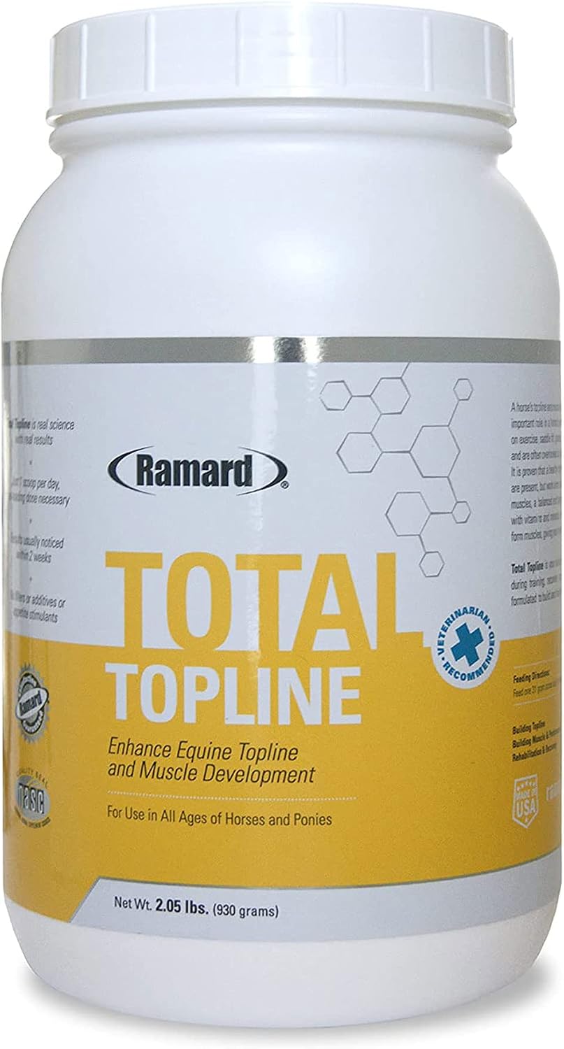 Ramard Total Topline Powder Horse Supplements - Build and Maintain Muscle Tissue During Recovery for Foals and Horses - Protein & Amino…