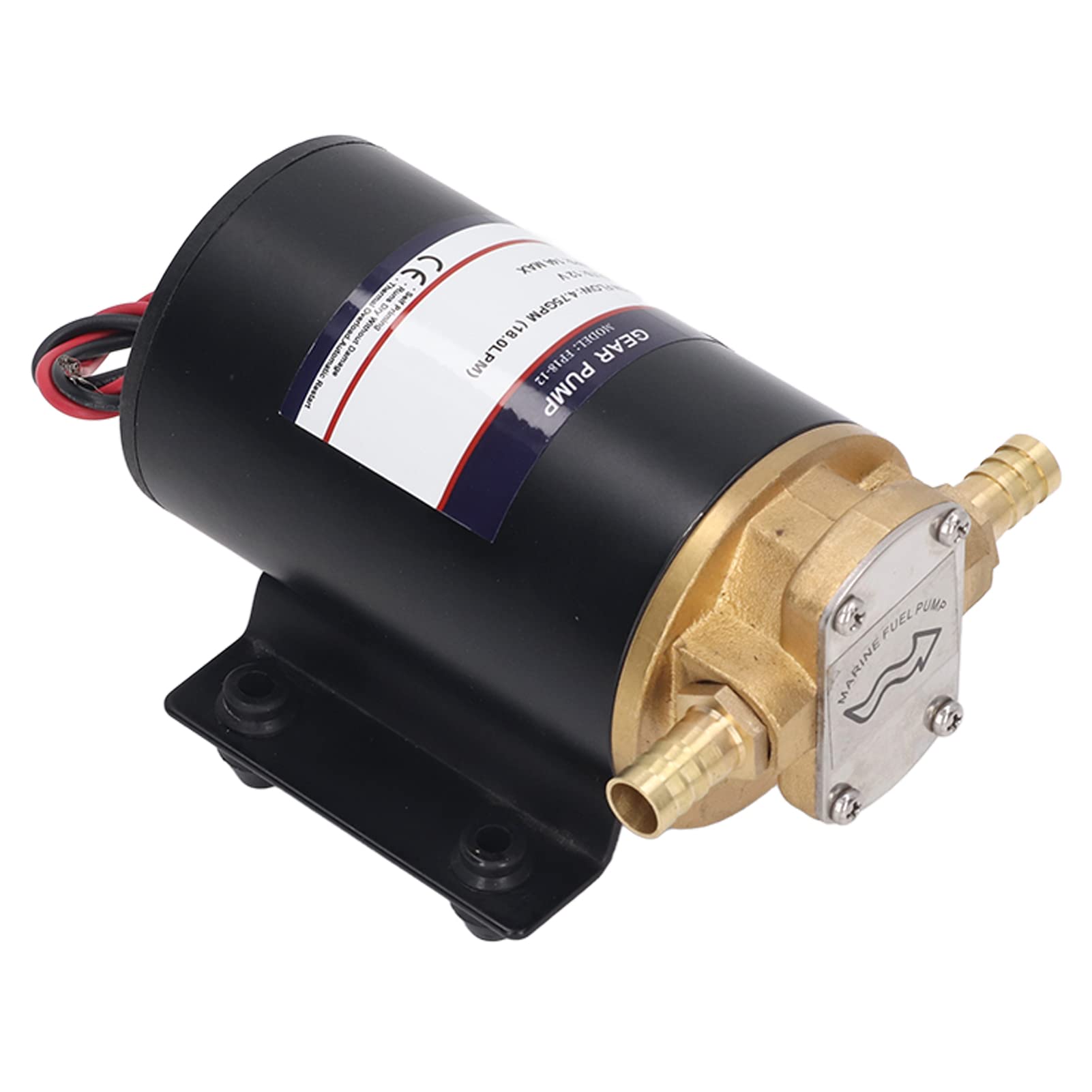 Keenso Bomba de Engranajes Autocebante 4.75 GPM, Latón Duradero (DC12V)