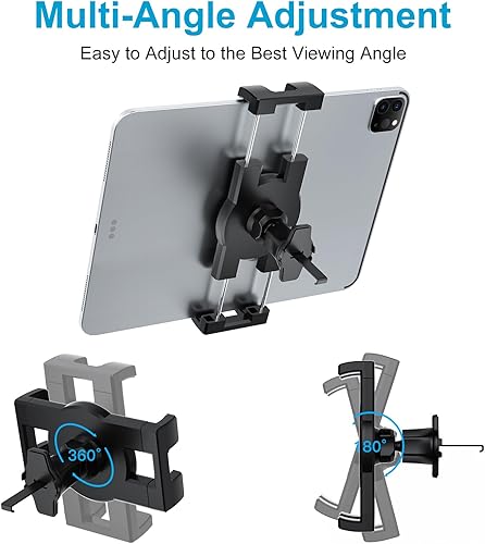 Miniatura 5 de GDZN Soporte para tableta para ventilación de automóvil, agarre de gancho seguro Clip de ventilación de automóvil para iPad ProAirMini, Galaxy TabsZ