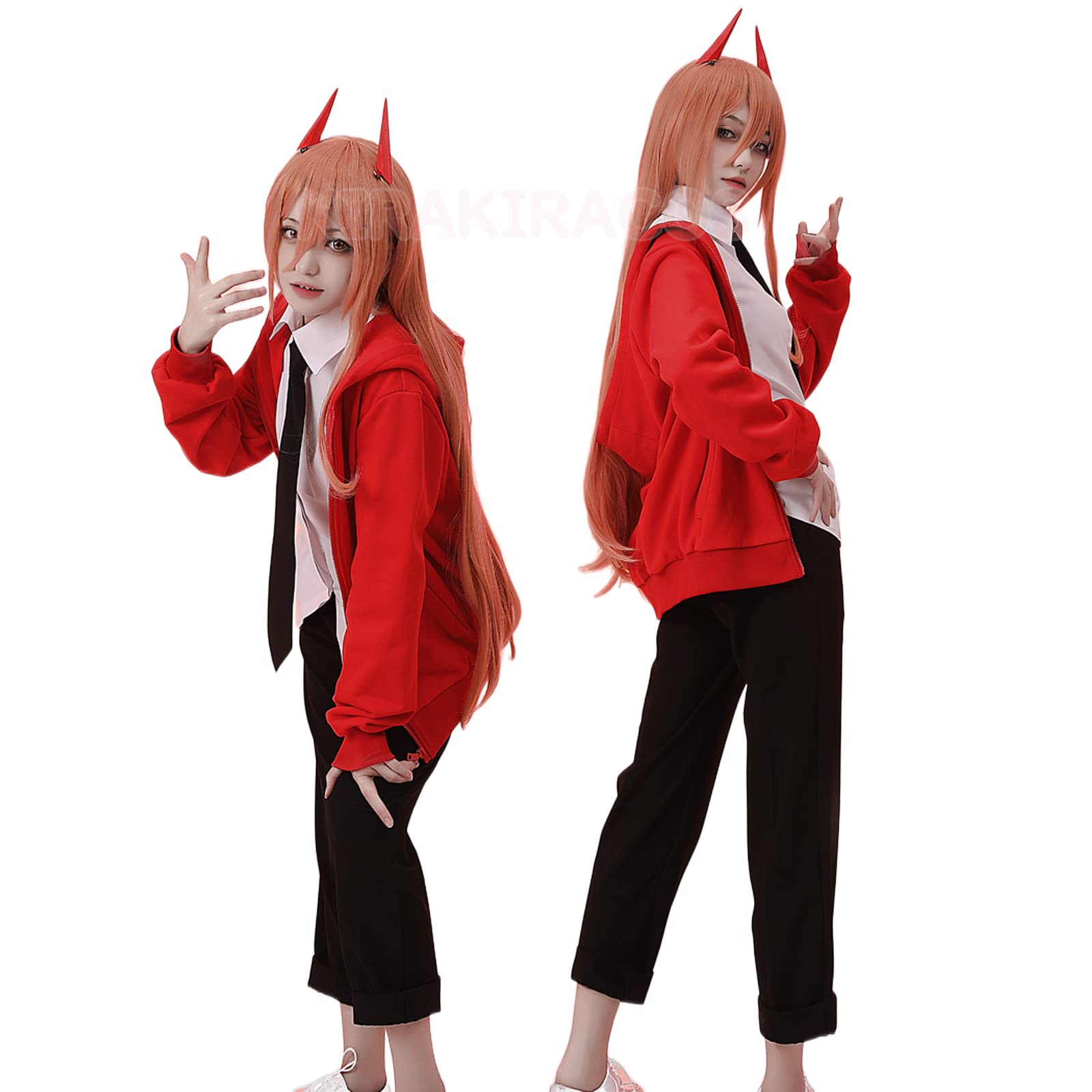 Amazon.co.jp: チェンソーマン パワー 血の魔人 コスプレ 衣装 2本の