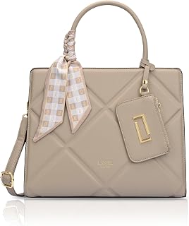 Lavie Luxe Women's Quare26 Laptop Satchel Bag | Upto 14 Inch | Satchel Handbag for Work | Ladies Purse | Stylish Shoulder ... Price In India
