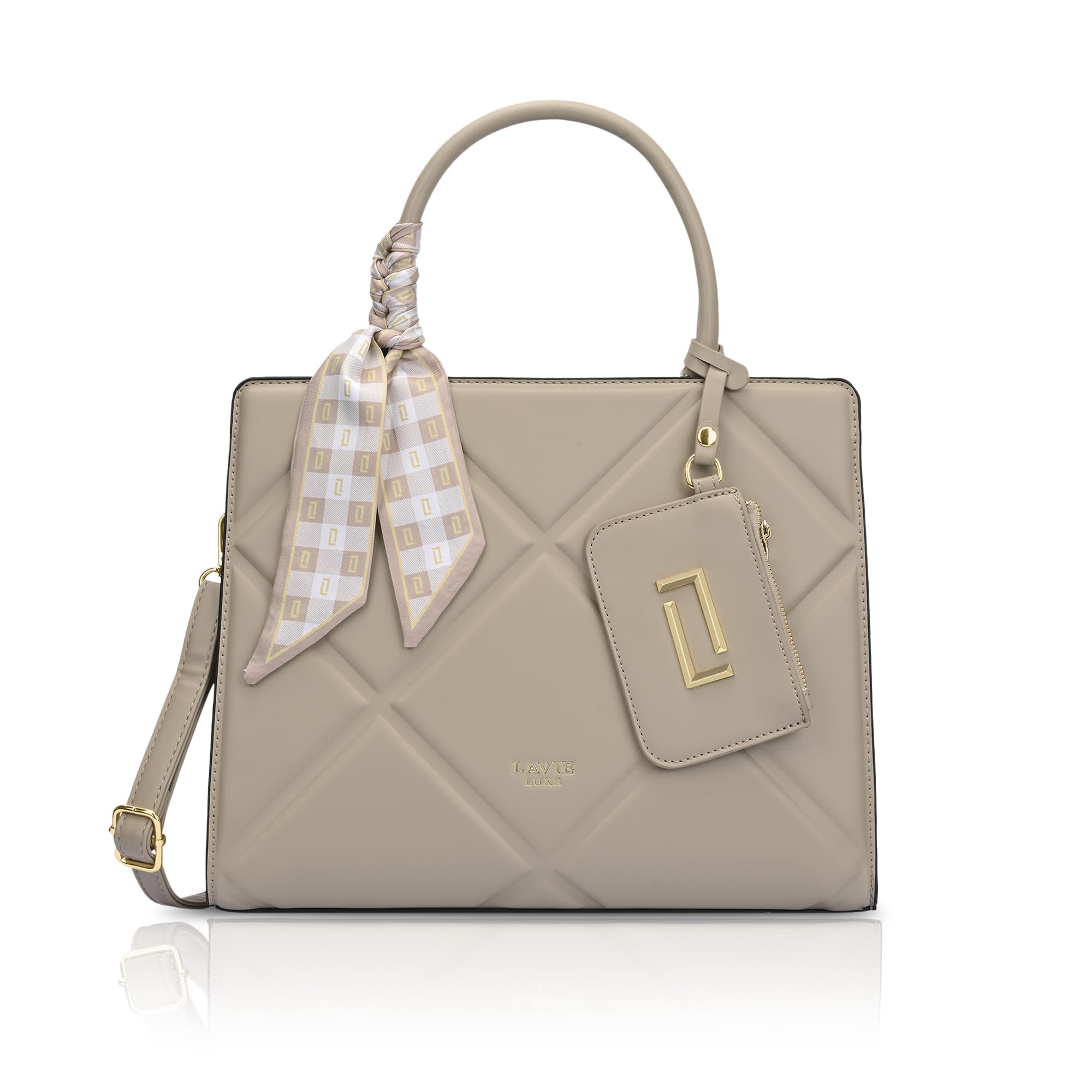 Women's Quare26 Medium Satchel Handbag | Satchel Bag for Work | Ladies Purse | Stylish Shoulder Bag | Gift For Women-image-5