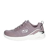 Skechers Women's air Dynamight The Halcyon Sneaker 38 EU Lavender Mesh Silve Trim