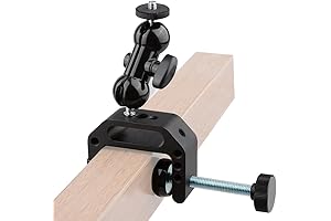 Camera Clamp Kit for DSLR, Camcorder, LED Video Light Systems, Monitors and More