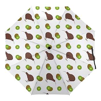 Amazon | キウイ鳥とキウイフルーツ 折りたたみ傘 軽量 折り畳み