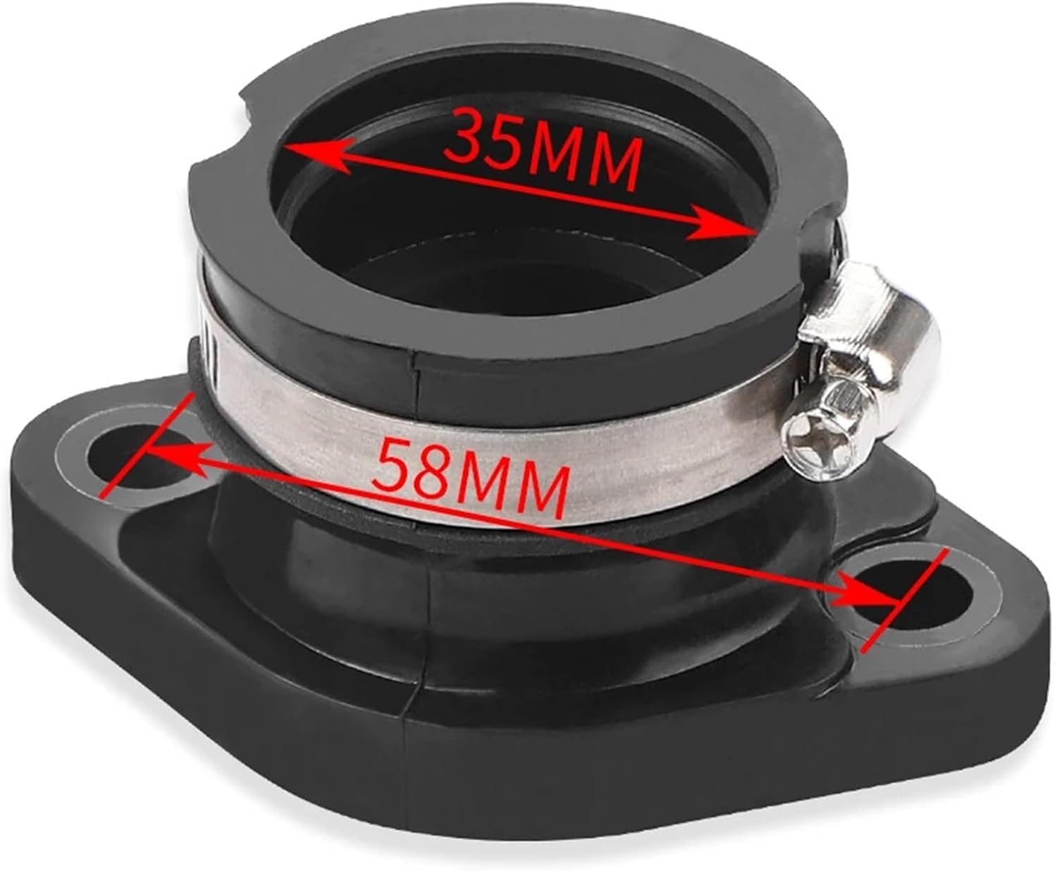 Motorcycle Carburetor Interface Intake Manifold Adapter fit for PWK 28mm/30mm Carburetor
