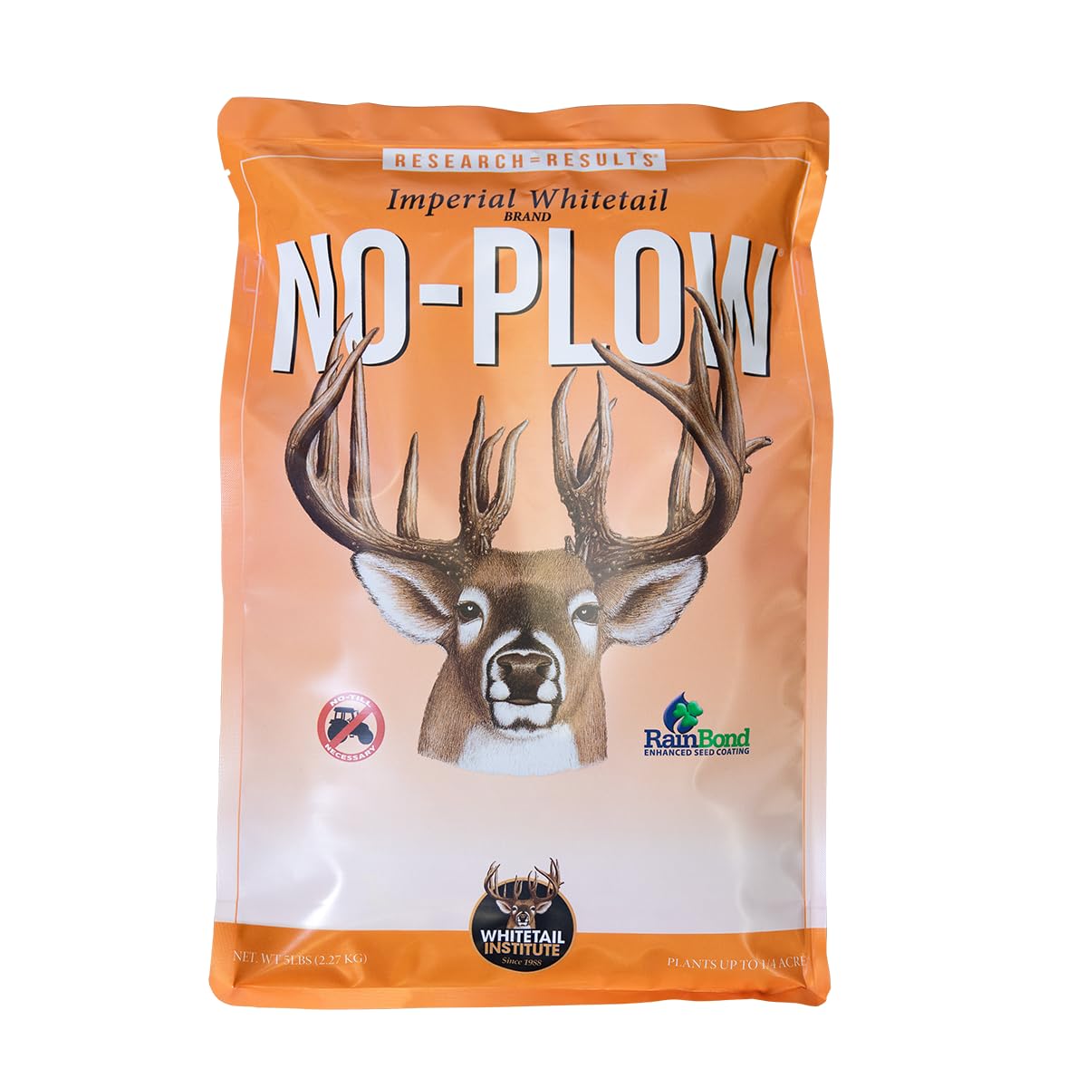 No-Plow Deer Food Plot Seed - Hardy, Fast-Growing Blend of Annuals for Areas Difficult to Access with Farming Equipment - Highly Nutritious and Attractive to Deer