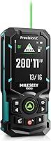 MiLESEEY S50 400ft Green Laser Distance Meter: P2P Tech, 4x Brighter Beam, Rechargeable, 18 Modes, App Sync for Precise Indoor/Outdoor Measuring