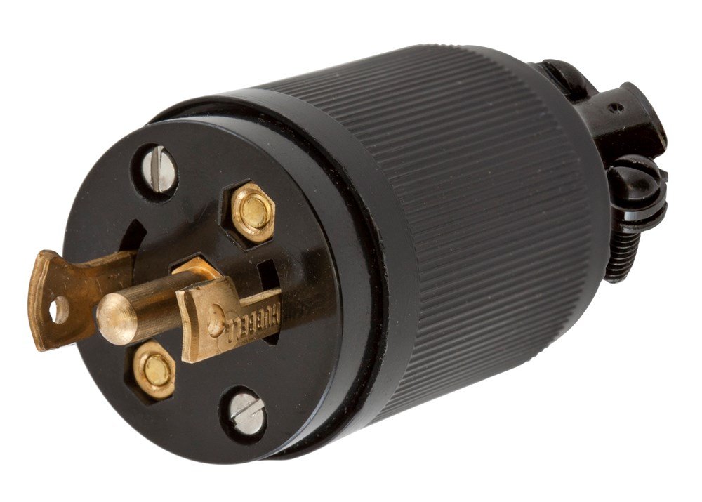 Midget Locking Plug, 120/240VAC Voltage, 15 Amps, NEMA