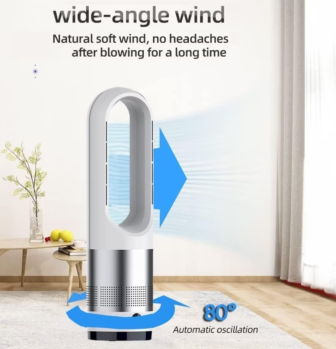 Ventilador de torre sin aspas 8 velocidades con control remoto