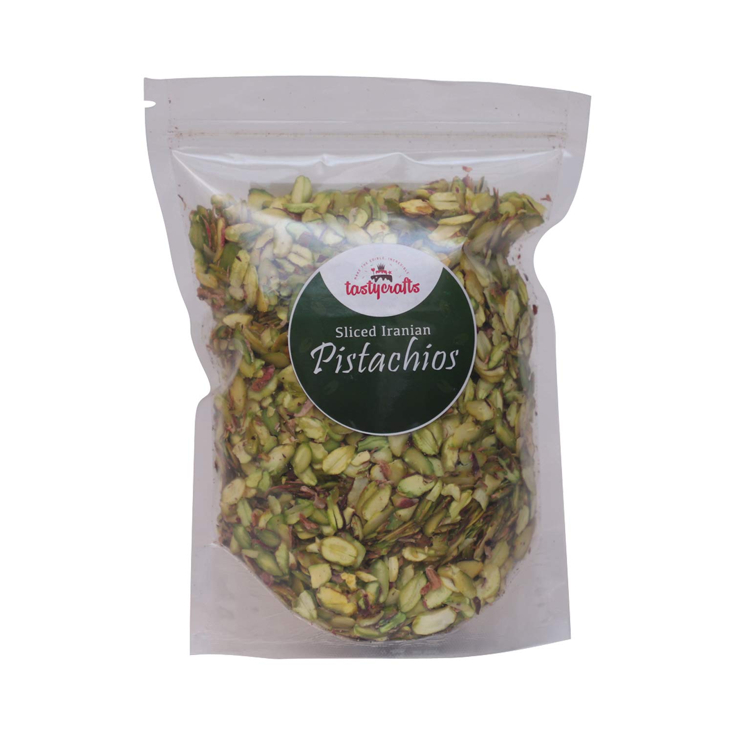 Encrust Ventures Sliced Irani Pistachios | Pista Chips | Dry Fruit for Cakes and Sweets Decor | Pistachio for Food Garnishing - 200 gm (B08HWJF5GV) Amazon Price History, Amazon Price Tracker