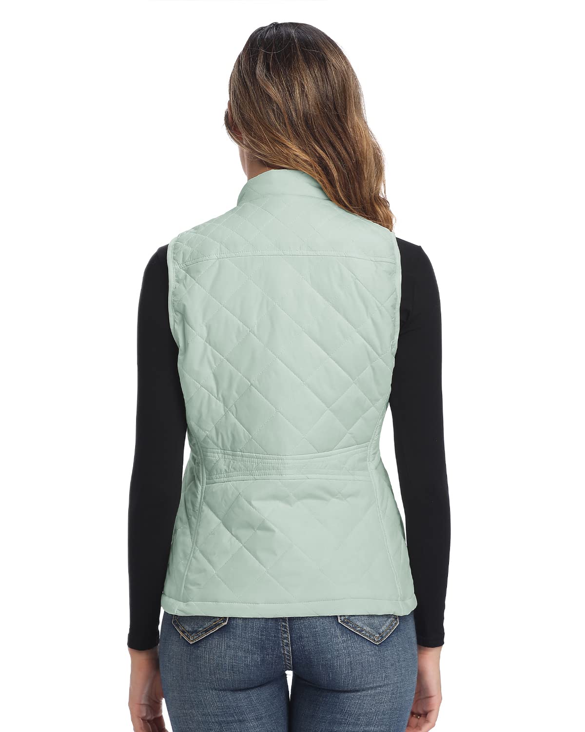 LONGKING Imbottito Gilet di moda Donna (Pacco da 1)