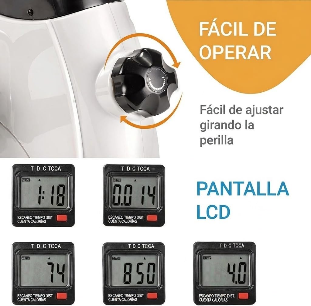 Pedales Estáticos Ejercicio, Mini Bicicleta Estática, Pedaleador Estático, Aparato de Ejercicio en Casa, Pedales Personas Mayores, Pedaleador para Ancianos, Pedalier