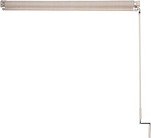 Miniatura 4 de Persianas solares para exteriores y exteriores con manivela sin cables, para patio, césped, pérgola, jardín, porche, cabaña, cenador, casa de