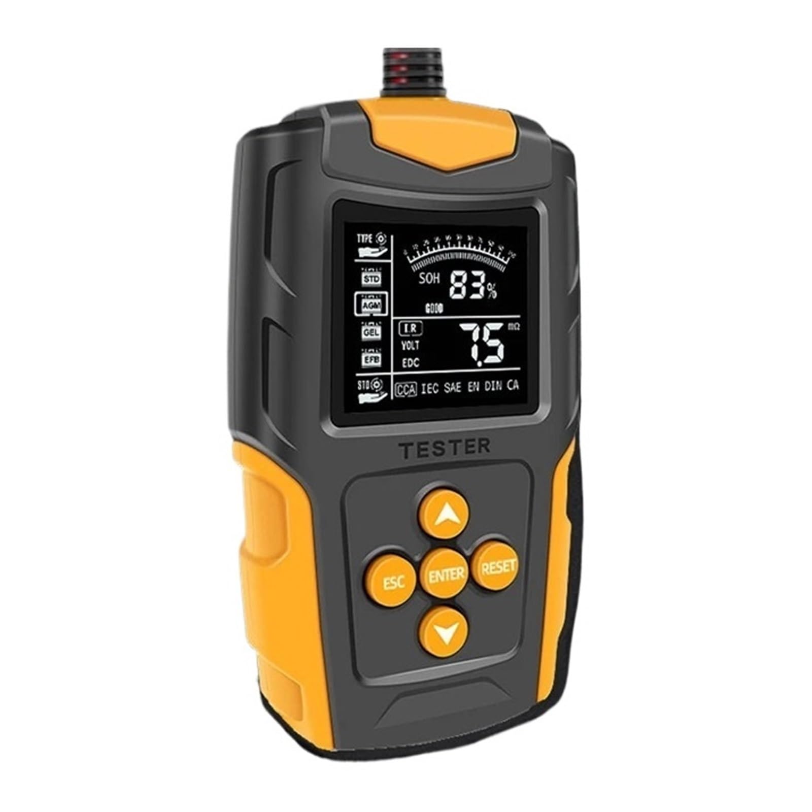 12V 24V Inteligentny Tester Akumulatora Samochodowego LCD Analizator Baterii Narzędzie Testowe Cyfrowy Do Samochodu Ciężarowego Motocykl Łódź Szybkie Dokładne Wykrywanie