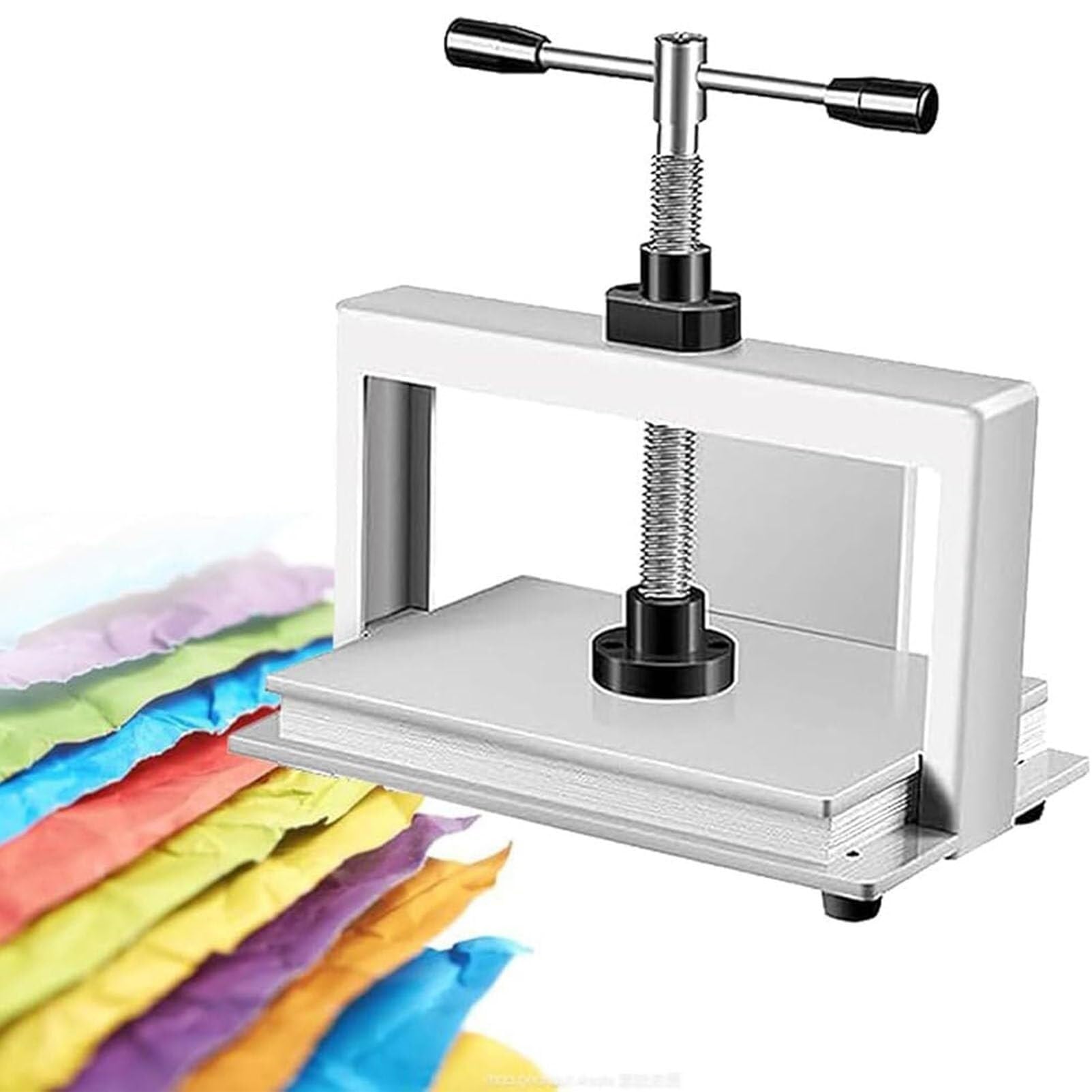 Macchina per appiattire la carta, piccola macchina manuale per appiattire la carta dei documenti di banconote e buoni A4/A3, pressa per carta rilegatrice con piastra metallica spessa 8 mm (A3)