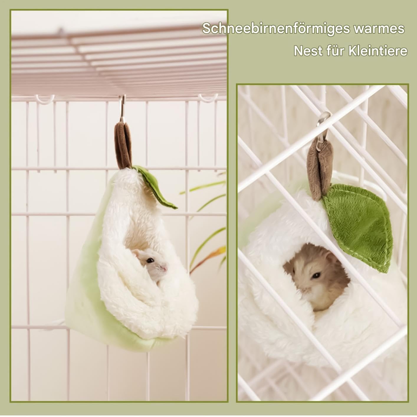 Chinchilla Hängematte Birnenförmiges Plüschtier Zubehör