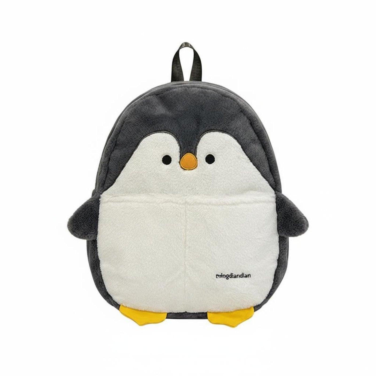 Seal Soft Backpack Gentle and Cuddly Animal Backpack Cartoon Soft Rucksack for Women, Students, College Penguin Multicolour-image-20