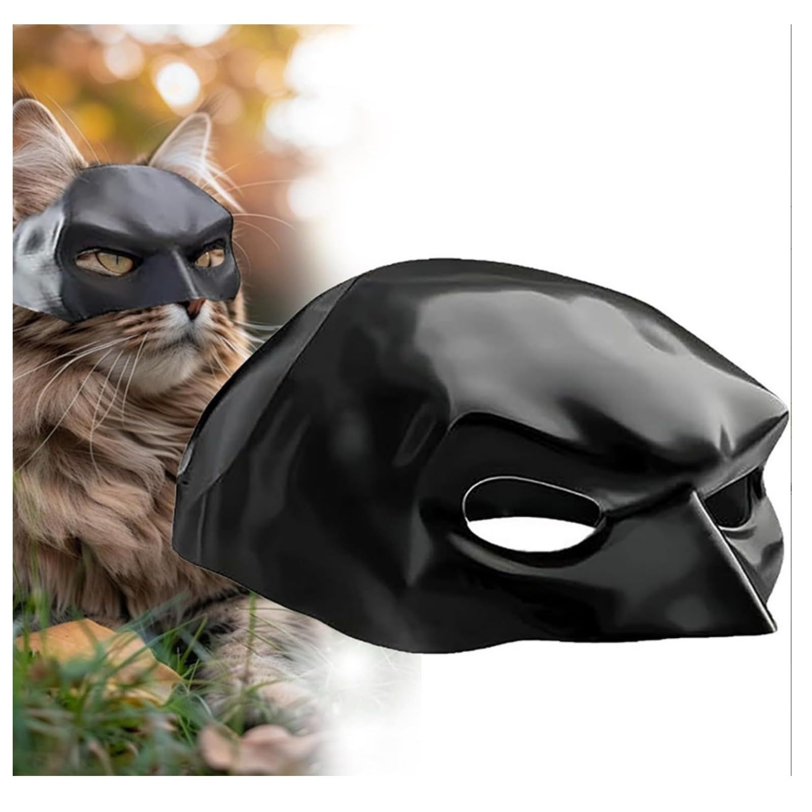 Amazon | 猫バットマンマスク,コスプレマスク,猫用バットマンマスク