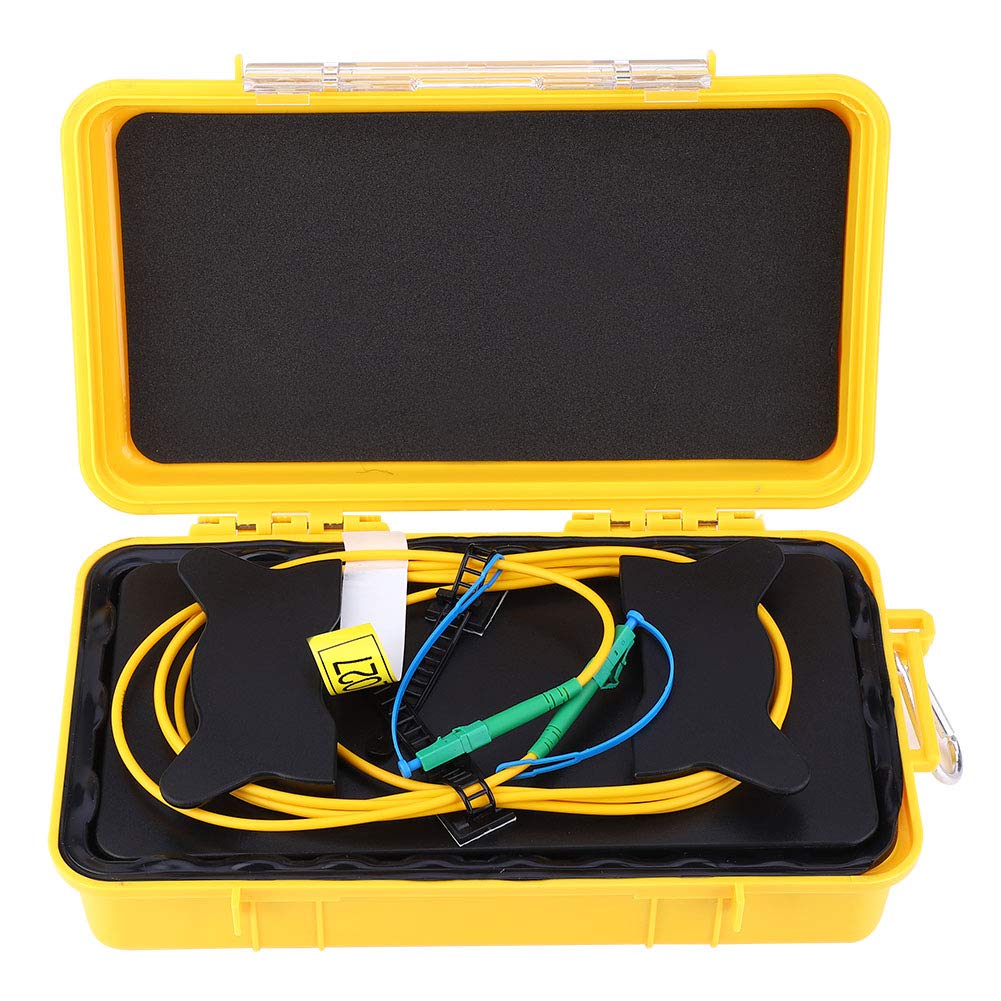 Câble de lancement OTDR professionnel 2000 m monomode haute performance à fibre optique avec zone morte pour des tests OTDR précis, avec coffret de rangement