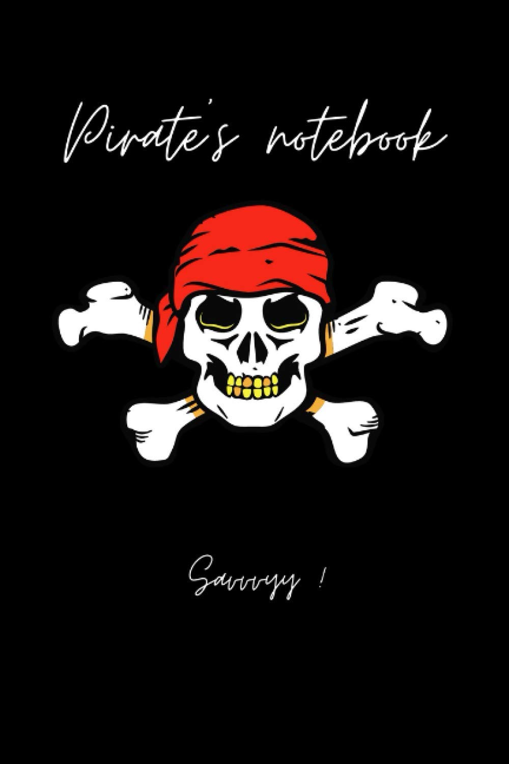 Pirate's notebook: simple notebook lined pages