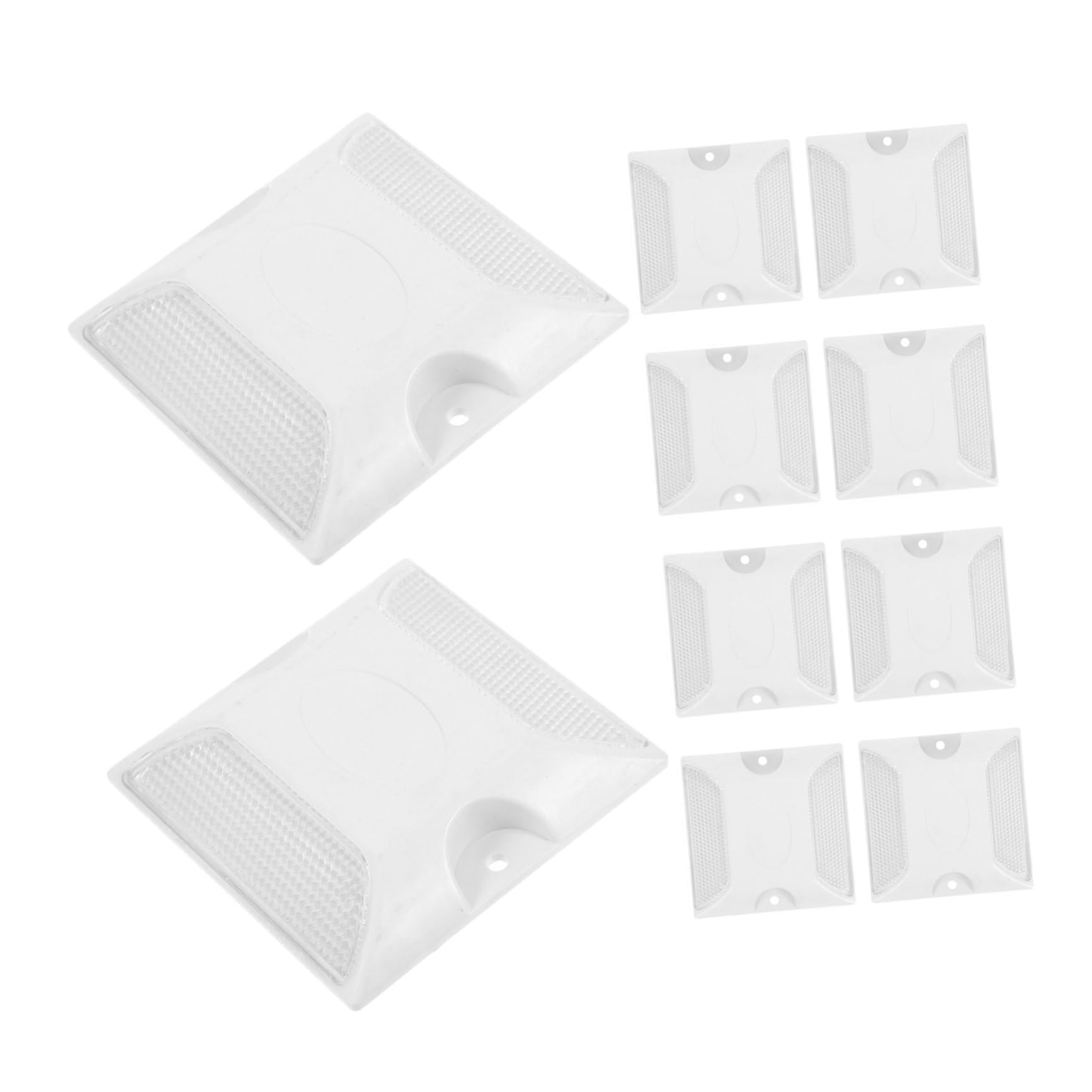 SHINEOFI 3 series Reflectores Para Reflectores Para Carreteras Tacos Reflectantes Para Pavimento Marcadores Reflectantes Para Peatones 10 piezas x 3