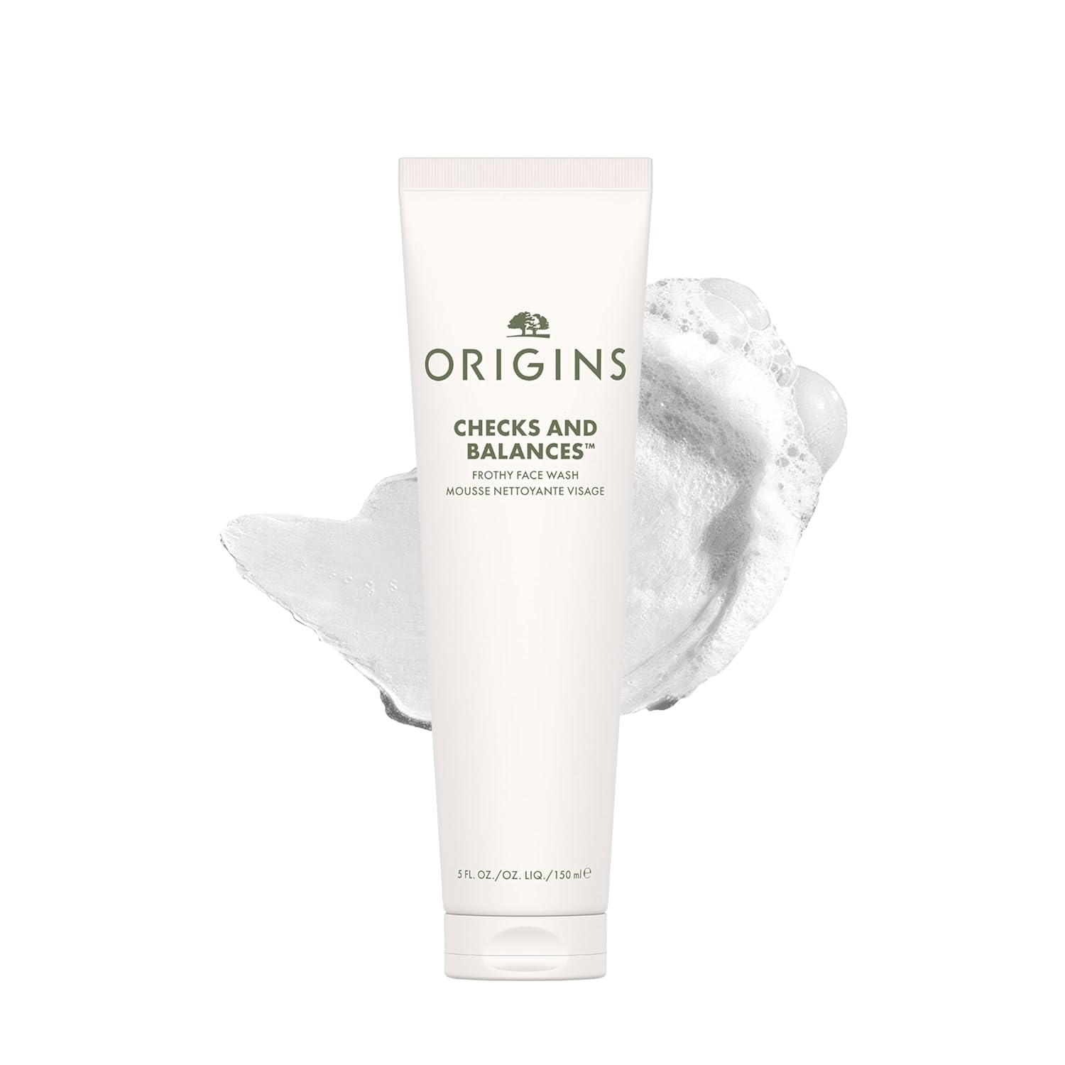 Origins Checks and Balances Frothy Face Wash | Gentle Face Cleanser for All Skin Types | With Mint