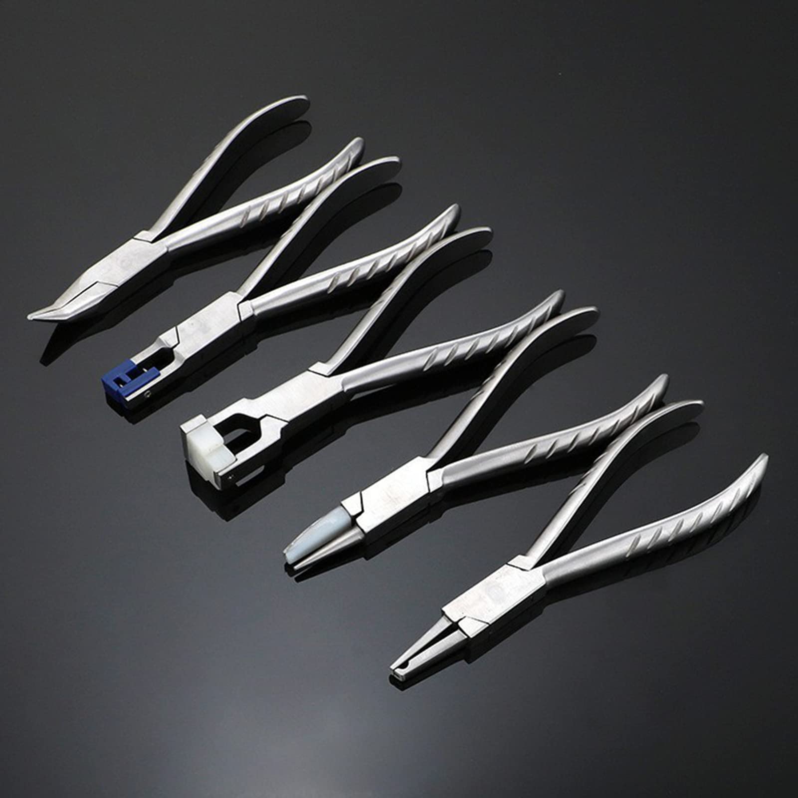 Nylon Jaw Pliers Stainless Steel Craft Plat Nose Pliers Tools For Jewelry Making Glasses Frame Adjusting Repairing