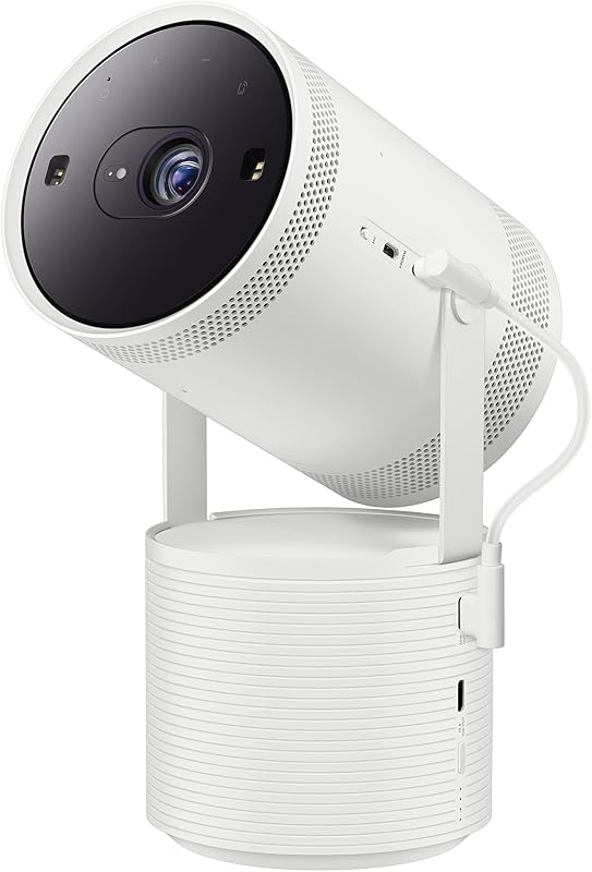 SAMSUNG The Freestyle Base de batería para proyector portátil inteligente, uso conveniente, carga de energía para cine en casa y entretenimiento, VG-FBB3BA/ZA, 2022, blanco (renovado)