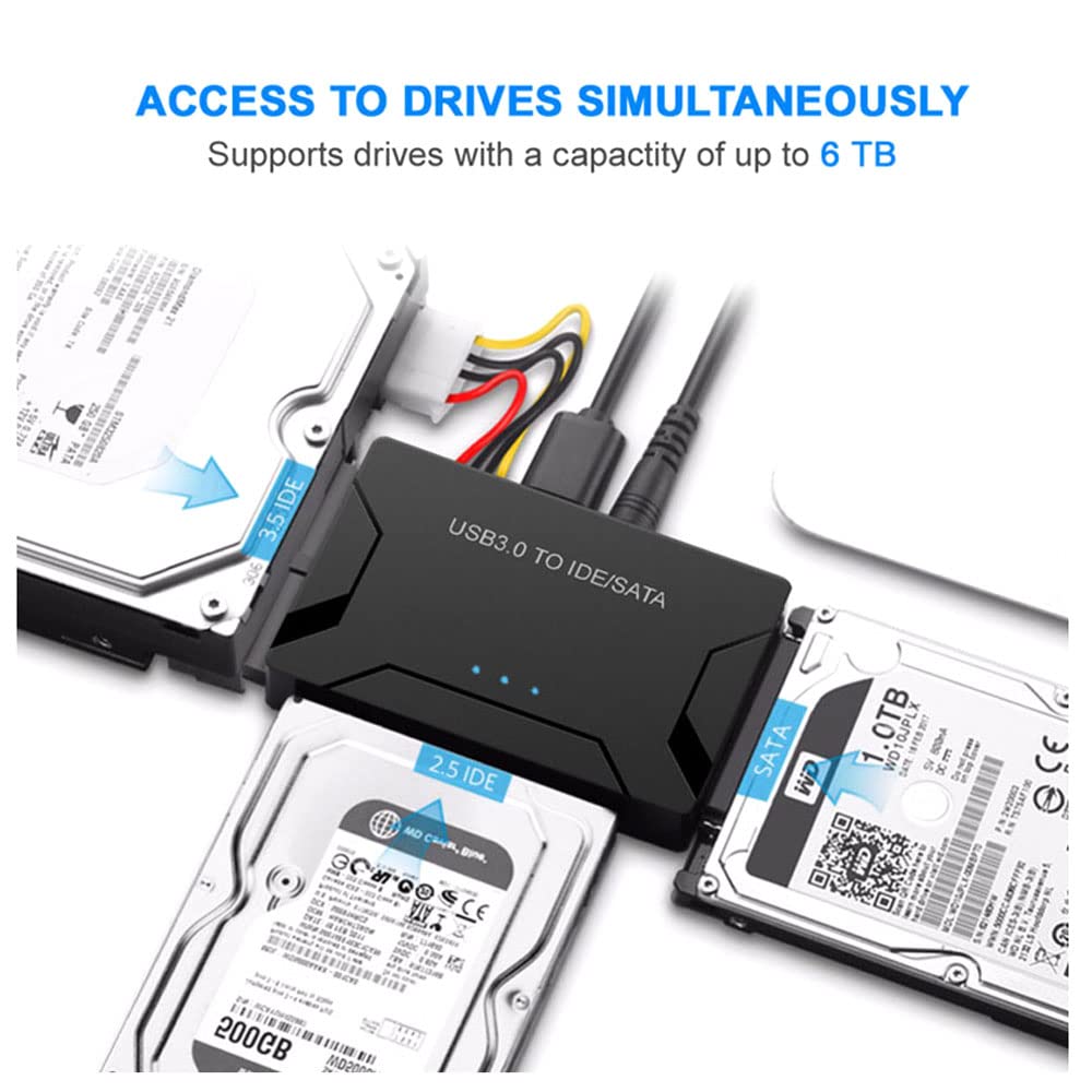 1pcs SATA a USB IDE Adattatore USB 3.0 2.0 SATA 3 Cable per 2,5 3.5 Drive disco rigido HDD SSD Converter IDE SATA Adattatore SATA,US Adapter
