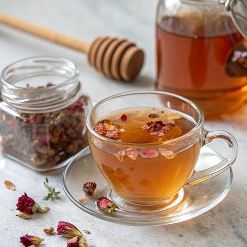 Vista 40 de HANDPICK, Té orgánico de cúrcuma y jengibre (100 bolsas de té) Origen indio Sin cafeína, sin gluten, sin OMG Bolsas de té redondas sabrosas