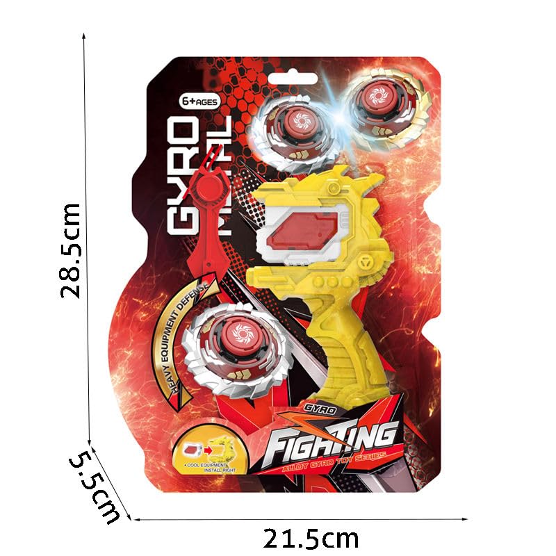 Image of Kidoyz Battling Top Burst Launcher Grip Toy Blade Set Gyros Blades Battling Tops Metal Fusion Starter Set with Launchers Gift Toys for Boys Kids Children Age 6+