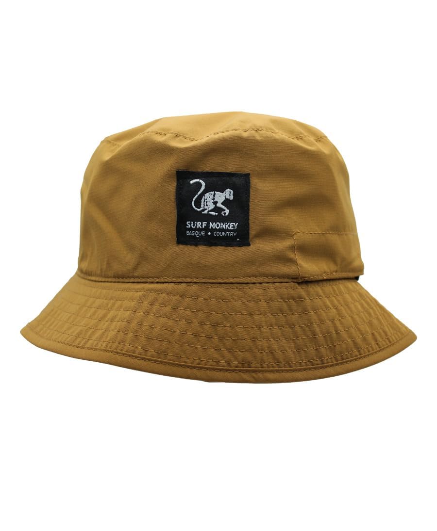 Surf Monkey Recycled Bucket Hat - Gorro de Pescador Unisex Adulto - Waterproof - Talla única - Reversible